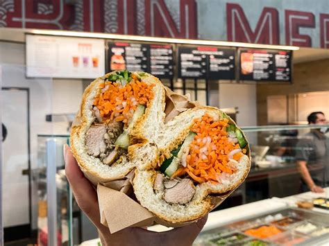 The Hayz, which is covered in kimchi relish, kewpie, and spicy ketchup (yes, that’s a thing) is funky in all the right ways, and our new favorite, The Bahn Mi, is a crunchy revelation full of crispy daikon and carrot that rivals the city's <strong>best</strong> bánh mì. . Best food at sfo